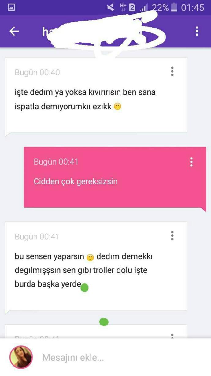 Gereksiz insanlar bir benimi buluyor ha?
