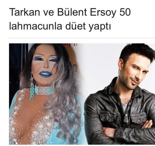 Geçtiğimiz günlerde Tarkan ile Bülent ersoy'un 50 Lahmacunla Düet yapmasını nasıl değerlendiriyorsunuz?