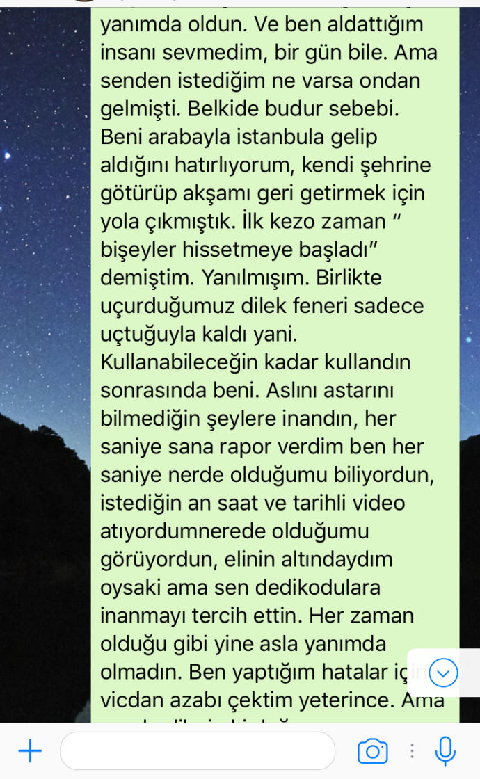 Bir aldatma muhabbeti ( üşenecekler yorum yapmasın)?