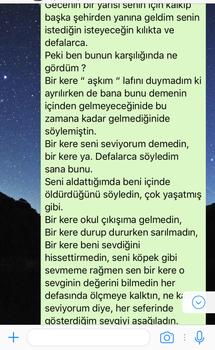 Bir aldatma muhabbeti ( üşenecekler yorum yapmasın)?