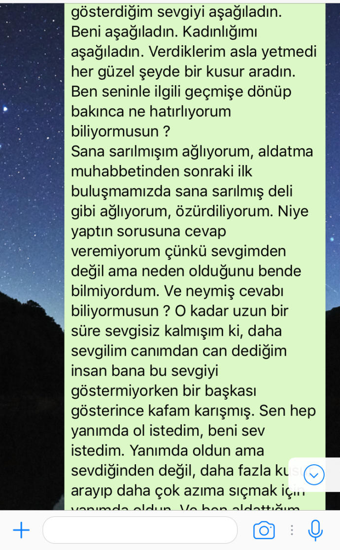 Bir aldatma muhabbeti ( üşenecekler yorum yapmasın)?