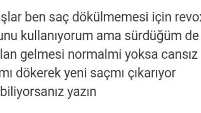Serum saç dökermi? ?