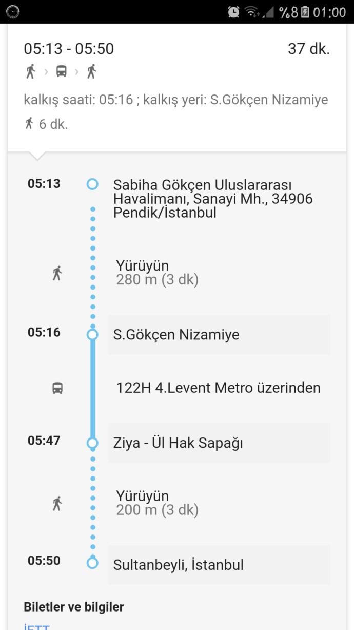 Sabiha Gökçen Havaalanından Sultanbeyliye nasıl giderim?
