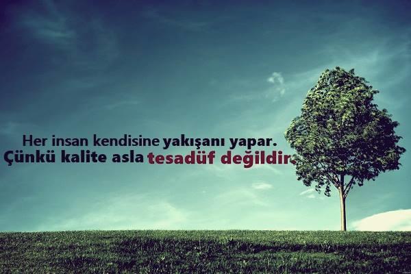 Kalite asla tesadüf değildir bence! Fikirlerinizi alabilir miyim?
