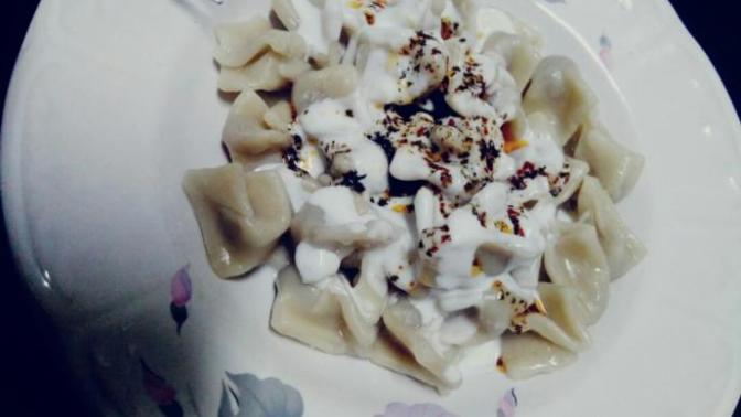 İlk defa mantı yaptım, olmuş mu?
