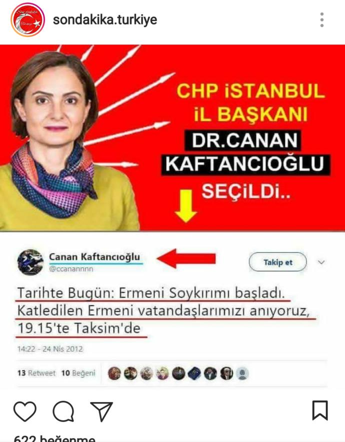 Sözde Ermeni soykırımını kabul eden Dr. Canan Kaftancıoğlu'nun İstanbul CHP İl Başkanlığı'na seçilmesi hakkında ne düşünüyorsunuz?