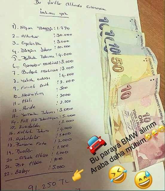 Evlenmek bu kadar masraflı mı?