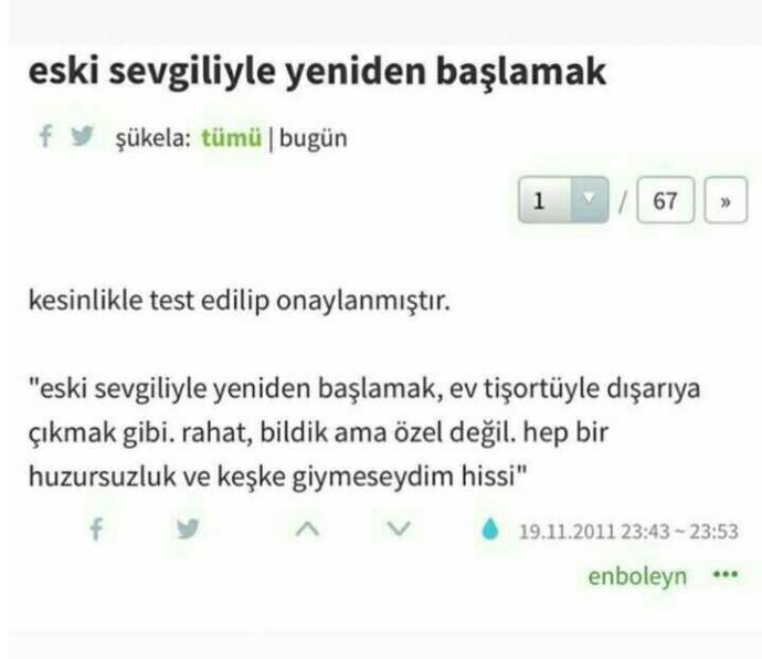 Eski sevgiliyle yeniden başlamak nasıl bir histir ??