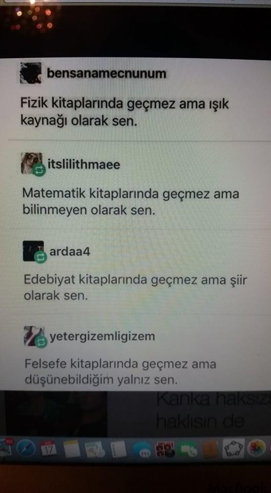 Hadi arkadaşlar herkes birşeyler yazsın bu cümleyi tamamlayın :D (herkese +1)?