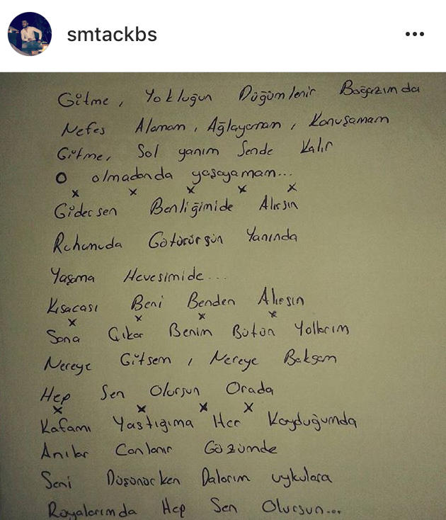 Size hiç şiir yazan biri oldu mu?