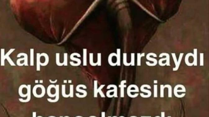 Kalp uslu dursaydi goğus kafesine hapsolmazdi?