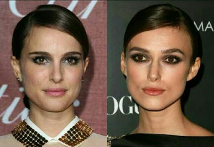 natalie portman ve keira knightley ı birbirine çok benzetiyorum ya hatta ayırtetmekte zorlanıyorum ????