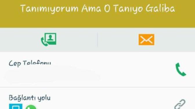 Tanımadığınız birini ne diye kaydedersiniz?