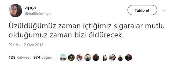 Üzüldüğümüz zaman içtiğimiz sigaralar mutluyken bizi öldürecek mi?