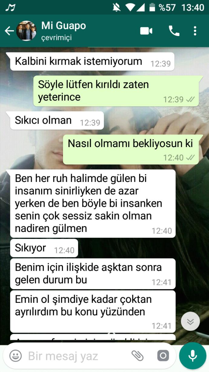 Şu konuşmalara bakar mısınız canım çok yanıyor? 