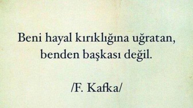 Sizi hayal kırıklığına çevrenizdeki insanlar mı uğratıyor yoksa hayal kırıklığınızın sebebi kendiniz misiniz?