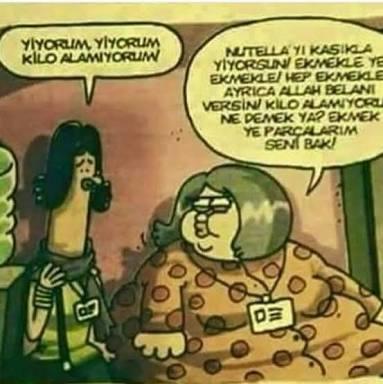 "Yiyorum yiyorum kilo almıyorum" cümlesi sizede itici geliyor mu?
