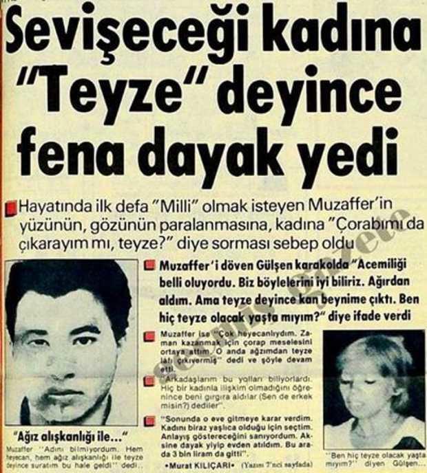 Sevişeceği kadına "Teyze" Deyince Dayak Yedi :) Ne düşünüyorsunuz?