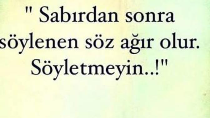 Küçükken böyle bir taş var sanırdım. Sabır taşı ne demek?