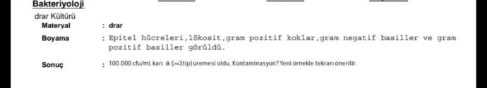 Kültür sonucundan anlayan var mı? Yardımcı olabilir misiniz?
