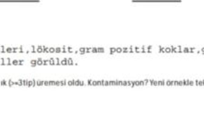 Kültür sonucundan anlayan var mı? Yardımcı olabilir misiniz?