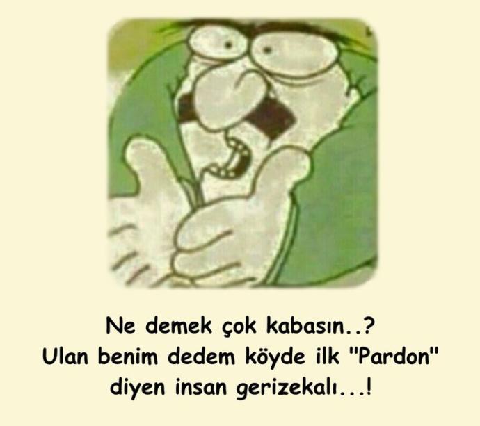 Pardon Demeyi Bilir misiniz ???