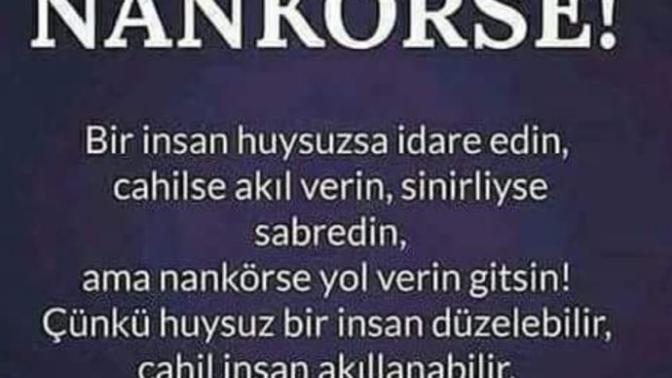 Karşınızda ki veya Çevrenizde ki insan nankör birisi ise ne yaparsınız?