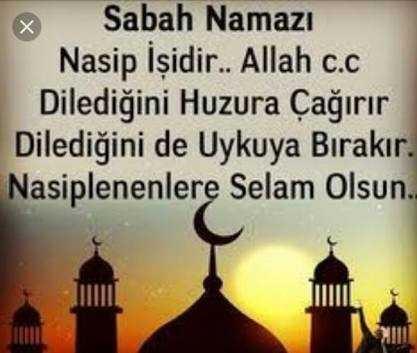 Sabahın nuru ile sabahun körü arasında 4 rekatlık ince bir cizgi vardır..??