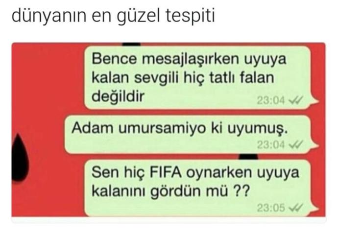 Sizce mesaj atarken uyuya kalan sevgili tatlı mıdır, yoksa umursamaz mı?