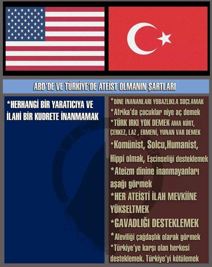 Türkiye'de ateizm din haline gelmedi mi sizce?