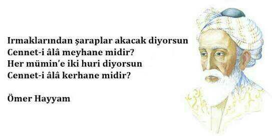 Bu ülkeni yobaz kafalarına sorgulamayan zihinlere Ömer Hayyam güzel bir cevap vermiş mi ??
