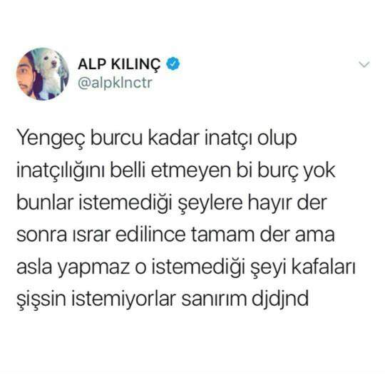 Yengeç burcu niye inatçı 😂😂??