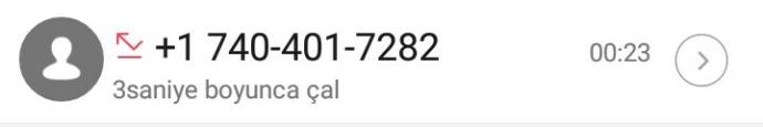Ya beni dün bir numara aradı telefon elimdeydi korktum açmadım istesemde açamazdim zaten çünkü 3 Saniye çaldı ?