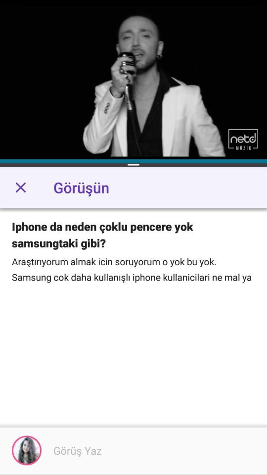 Iphone da neden çoklu pencere yok samsungtaki gibi?