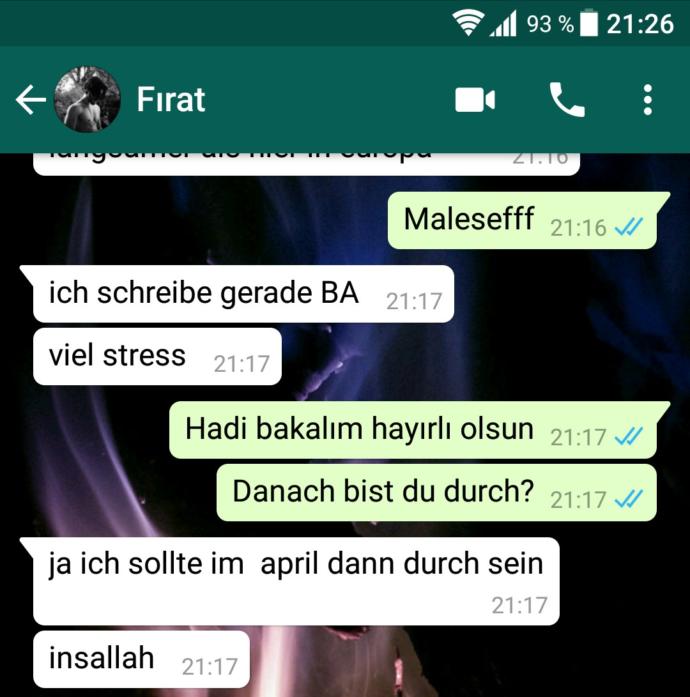 Telefonuna gelen son mesaji kolayip buraya yapıştırabilir misin?