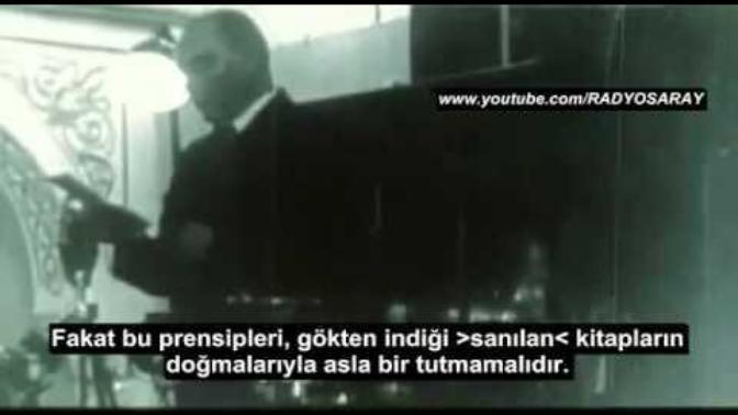 Atatürk "gökten indigi sanılan kitaplar"demekle ne demek istedi?