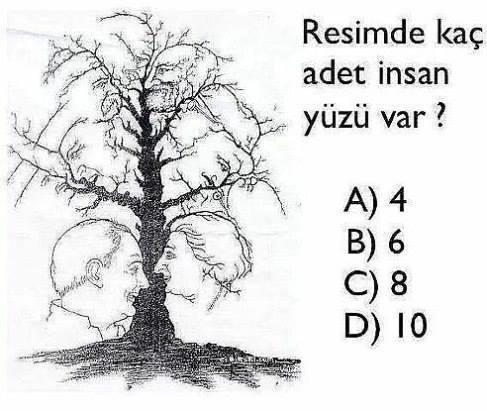 resimde kaç tane insan yüzü var sizce hadı bakalım kim bielecek ?