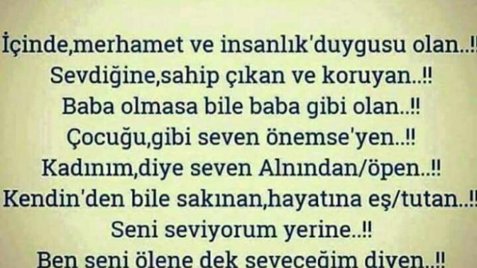 Sevdiğiniz Adam nasıl biri olmalı?