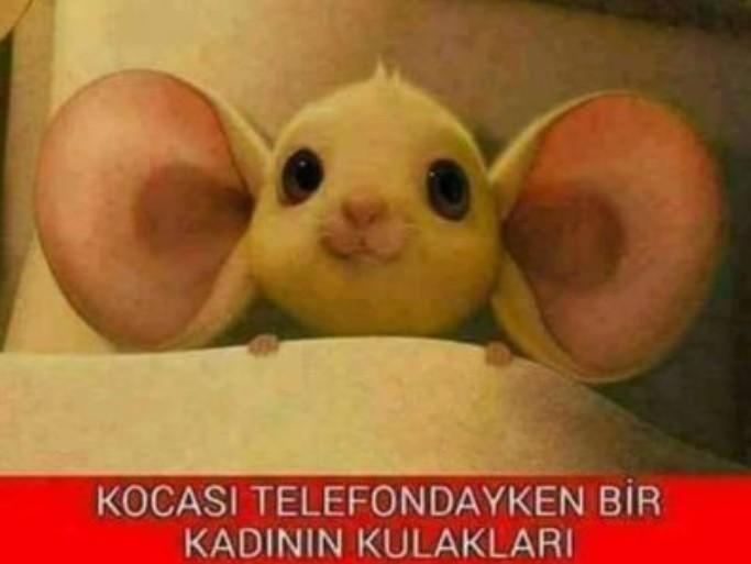 eşiniz telefonda konuşurken kulağınız onda olur mu 😱😀?