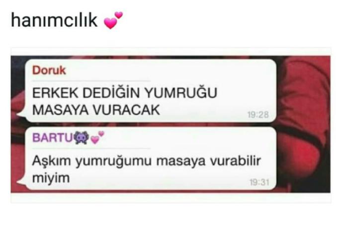 Hanımcı mısınızz? Kızlar beyci misiniz siz de😀?