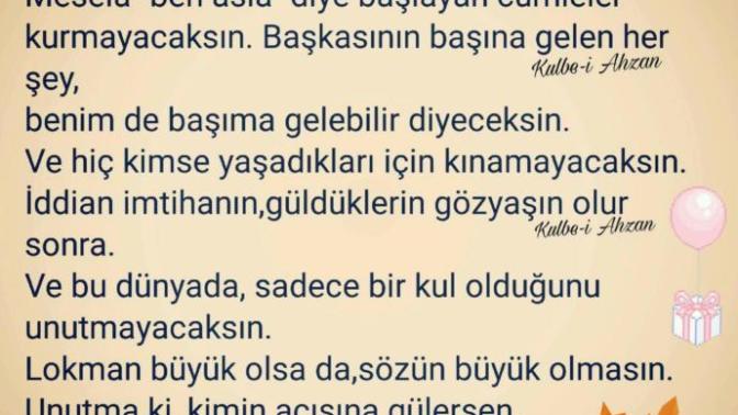 Kınadıklarınız başınıza geldi mi?