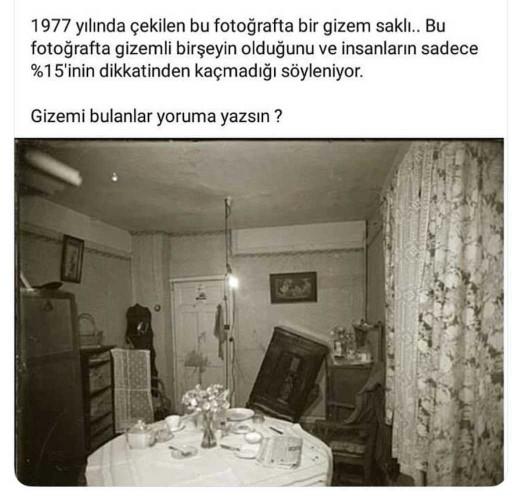 fotoğraftaki gizemi bulabilecek misiniz ??