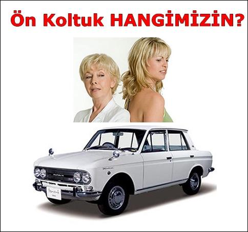 Arabanın ön koltuğuna gelin mi yoksa kaynana mı oturmalı?