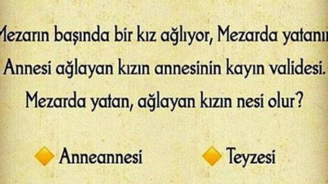 Zeka testi doğru şık sizce hangisi?