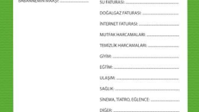 Evinizde aylık gelir ve giderler için aile bütçesi yapılıyor mu?