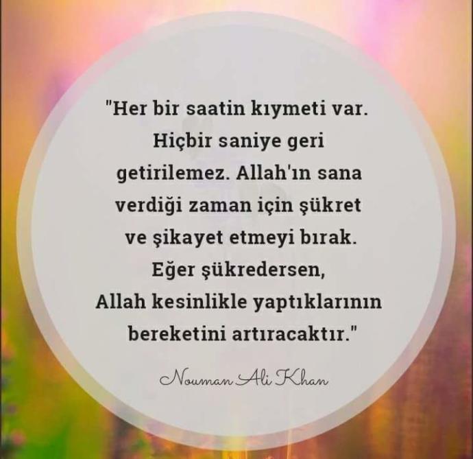 Akıp giden zamanın kıymetini biliyor musunuz?