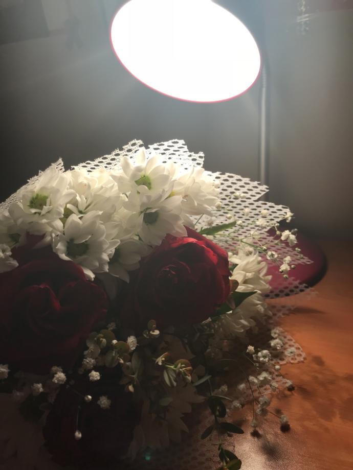 Bugün kendime çiçek aldım. Sizce de çok romantik değil miyim ?