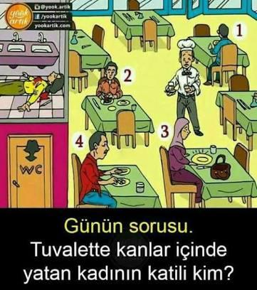 Zeka sorusu çözelim sizce katil kim ?