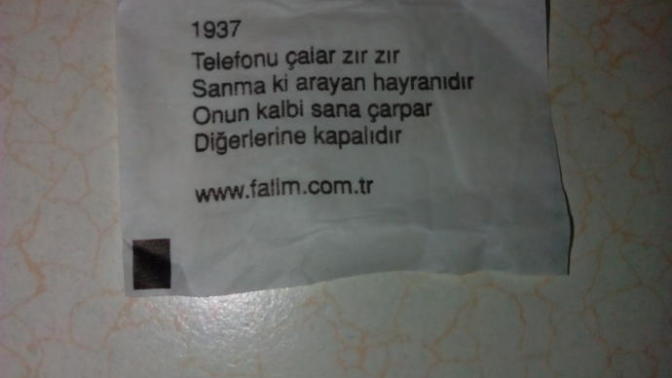 Sizce bu sakız falı dogru söylüyor mudur?