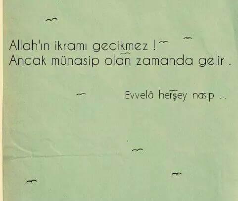 Dilediğiniz bir şey nasip olmayınca üzülür müsünüz?